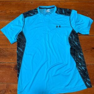 Under Armour Blue and Black Sports Tee